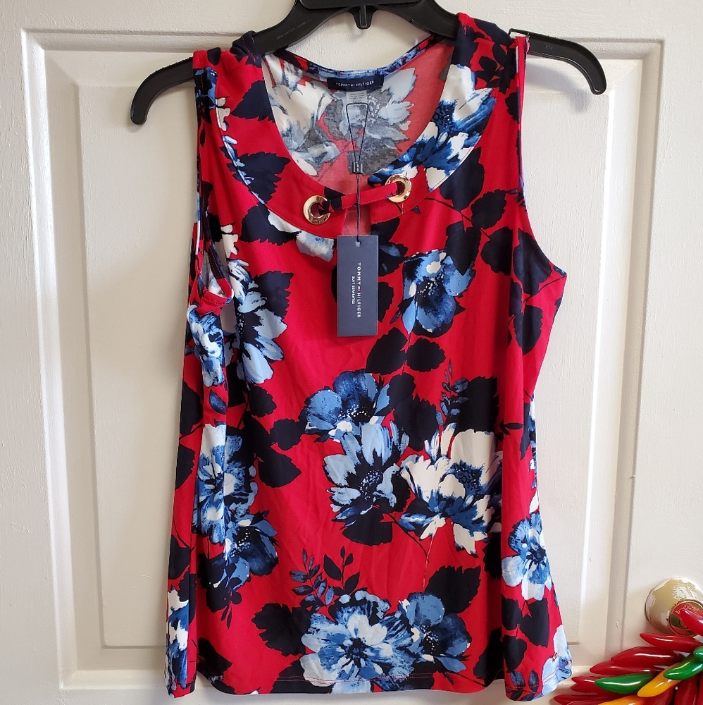 Tommy Hilfiger sleeveless blouse large